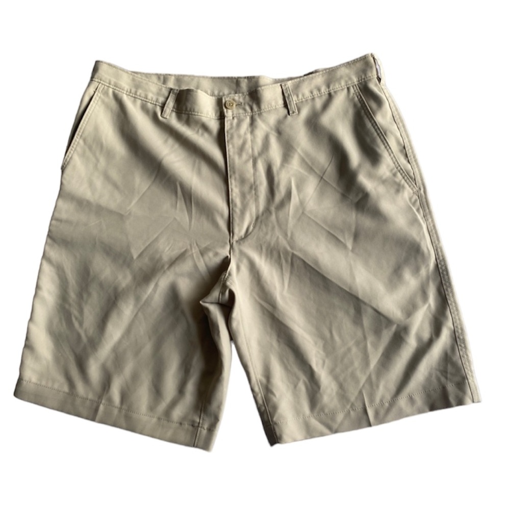 PGA Tour Men's Flat Front Khaki Shorts
